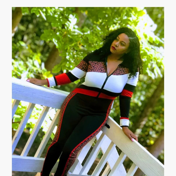 Slay Couture Pants - Slay Couture by Jaz Racer Jumpsuit Size L